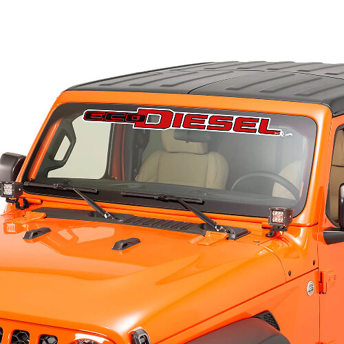 EcoDiesel Windshield Window Graphic Vinyl Decal Sticker 7 for Jeep Wrangler