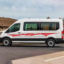 Side Stripes Vinyl Decals for Ford Transit 3