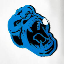 Custom 3D Badge Angry Gorilla Fender Tailgate Front Grille Badges Emblem 2 3