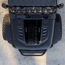 3.0 Diesel Hood Graphic Vinyl Decal Sticker for Jeep Wrangler 3