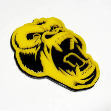 Custom 3D Badge Angry Gorilla Fender Tailgate Front Grille Badges Emblem 3 4