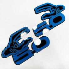 COYOTE 5.0 Fender Badges Emblem 3D Badge Black vs Blue 4
