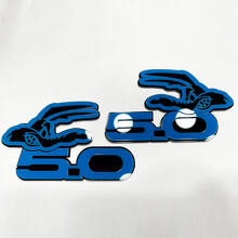 COYOTE 5.0 Fender Badges Emblem 3D Badge Black vs Blue 7