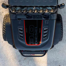 3.0 Diesel Hood Outline Graphic Vinyl Decal Sticker for Jeep Wrangler 3