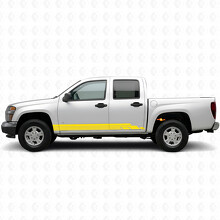 Layered Lightning Door & Rocker Panel Vinyl Stripes for Chevrolet Colorado 1st Gen 2004-2012_3
