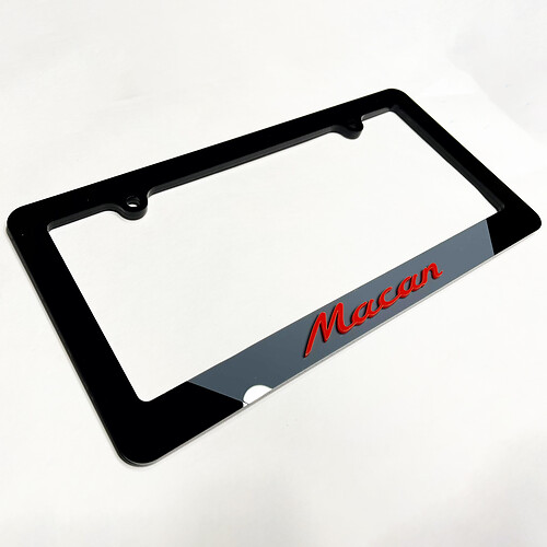 Porsche Macan Vehicle License Plate Covers Frames Decor