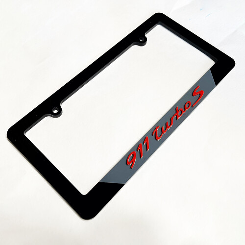 Porsche 911 Turbo S Vehicle License Plate Covers Frames Decor