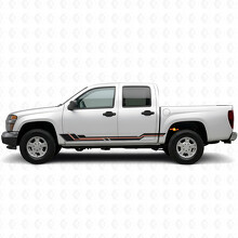 Parallel Accent Door & Rocker Panel Vinyl Stripes for Chevrolet Colorado 1st Gen 2004-2012_2