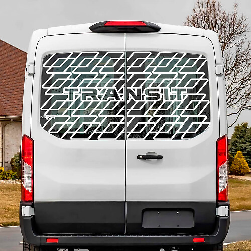 Rear Window Vinyl Decal Sticker for Ford Transit