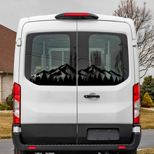 Ford Transit Rear Window Mountains Forest Vinyl Decal Sticker 2