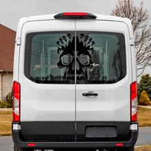 Rear Window Skull Vinyl Decal Sticker for Musclecar Transit 2