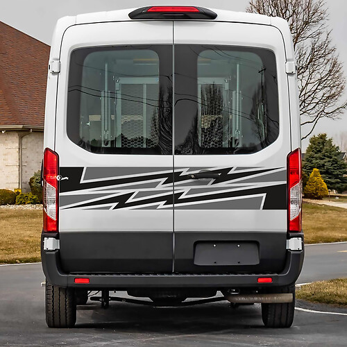 Ford Transit Rear Doors Graphics Vinyl Decal Sticker 1