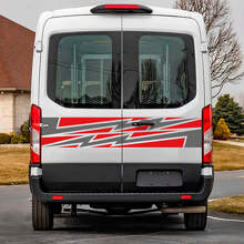 Lightning  Rear Doors Graphics Vinyl Decal Sticker 2 for Musclecar Transit 2
