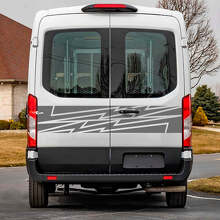 Lightning Rear Doors Graphics Vinyl Decal Sticker for Musclecar Transit 2