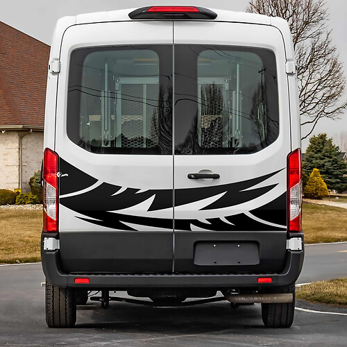 Ford Transit Rear Doors Graphics Vinyl Decal Sticker 4 1