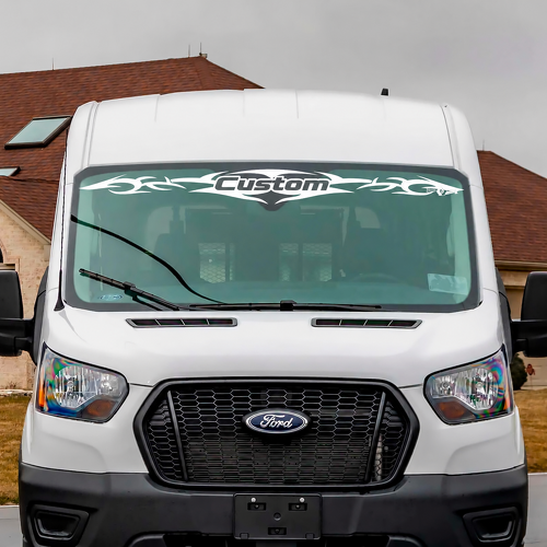 Custom Tribal Banner Windshield Vinyl Decal Sticker for Ford Transit