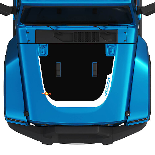 EcoDiesel Hood Graphic Vinyl Decal Sticker for Jeep Wrangler