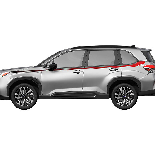 Side Doors Racing Stripes Vinyl Decal Sticker for Subaru Forester 3