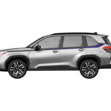 Side Doors Racing Stripes Vinyl Decal Sticker for Subaru Forester 3 2