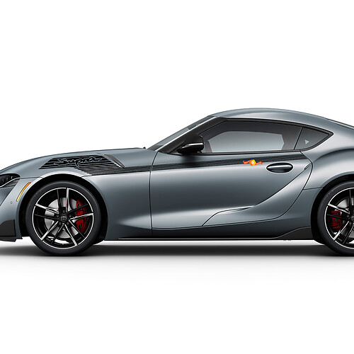 Toyota Supra MKV A90 A91 Side Stripes Graphics Decals Stickers 1