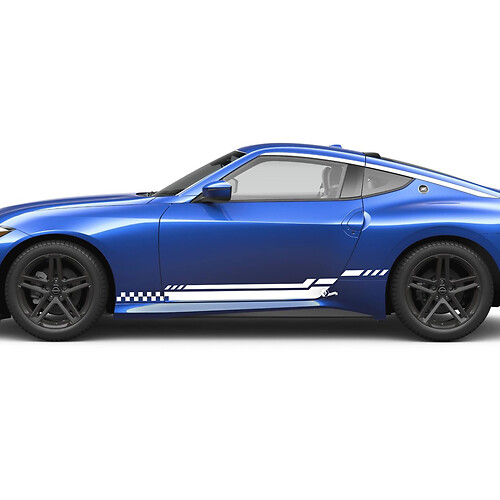 Side Stripe Checkered  Decal Kit for Nissan Z Sport 1