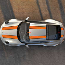 Porsche Carrera Hood Roof Trunk Racing Stripes Decals Stickers Graphics 2