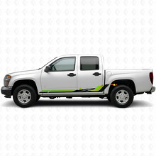 Retro Mountain Wave Door & Rocker Panel Vinyl Stripes for Chevrolet Colorado 1st Gen 2004-2012_3