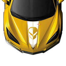 Chevy Chevrolet Corvette Jake C8 Hood 2 colors Vinyl Decal Sticker 2