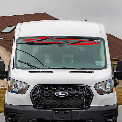 Ford Transit Tribal Stripes Windshield Vinyl Decal Sticker 3