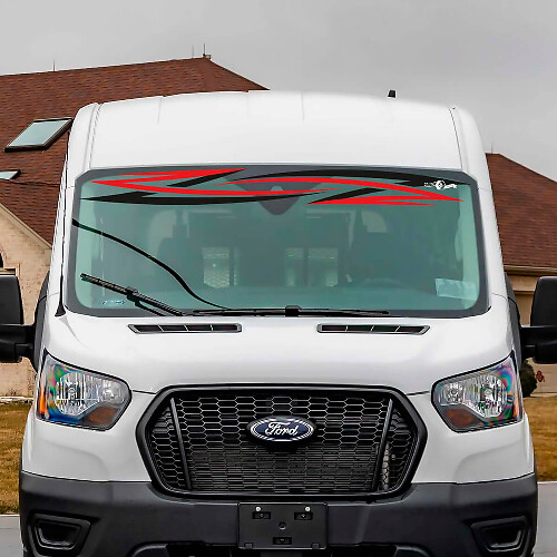 Tribal Windshield Stripes Vinyl Decal Sticker 3 for Ford Transit