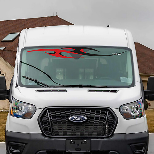 Ford Transit Tribal Stripes Windshield Vinyl Decal Sticker 4
