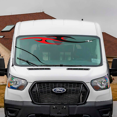 Tribal Stripes Windshield Vinyl Decal Sticker for Ford Transit