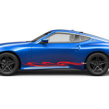 Side Wave Doors Graphics Decal Kit for Nissan Z Sport 3