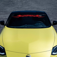 Windshield Z flame Stripe Decal Sticker for Nissan Z Sport 2 3
