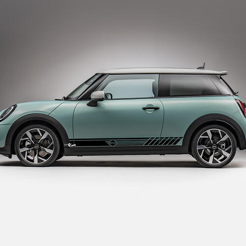 Side Racing stripes graphics decal for Mini Cooper S 2