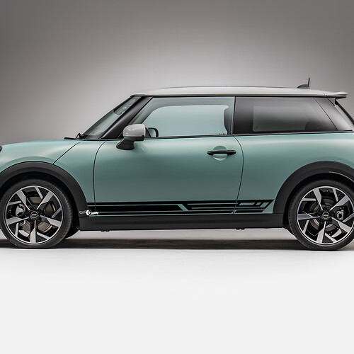 Side Racing stripes graphics decal for Mini Cooper S 3