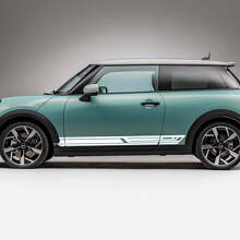 Geometric Side Racing Stripes Graphics Decal Kit for Mini Cooper S 2