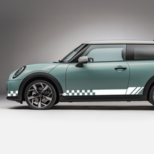 Side Racing Checkered stripes graphics decal for Mini Cooper S 5 2