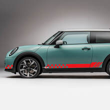 Side Racing Checkered stripes graphics decal for Mini Cooper S 5 3