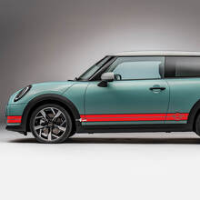 Side Racing 2 colors stripes graphics decal for Mini Cooper S 3