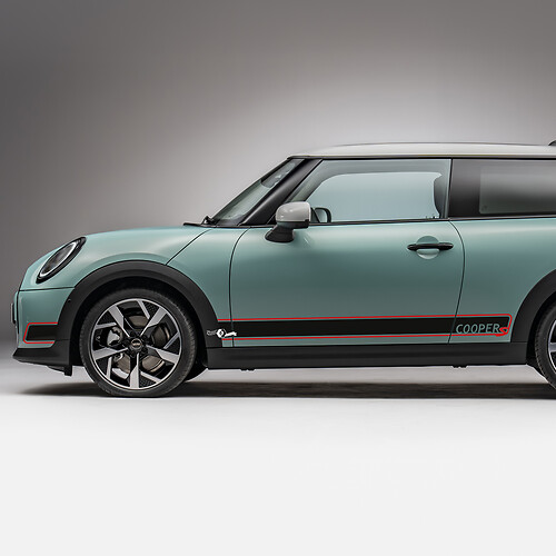 Side Racing 2 colors stripes graphics decal for Mini Cooper S 2 1