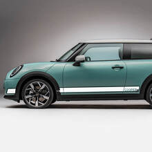 Side Racing Logo Stripes Graphics Decal Sticker for Mini Cooper S 2