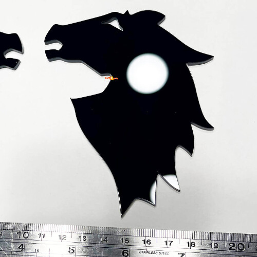 Horse Head Fender Badges Tailgate 3D Emblem for Bronco