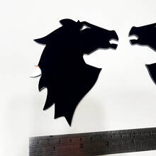 Horse Head Fender Badges Tailgate 3D Emblem for Bronco 3