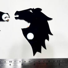 Horse Head Fender Badges Tailgate 3D Emblem for Bronco 4
