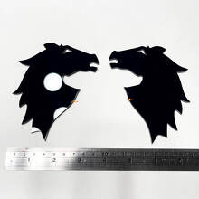 Horse Head Fender Badges Tailgate 3D Emblem for Bronco 5