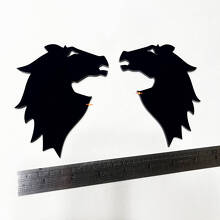 Horse Head Fender Badges Tailgate 3D Emblem for Bronco 6