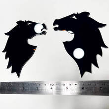 Horse Head Fender Badges Tailgate 3D Emblem for Bronco 7