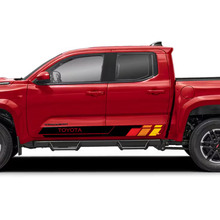 Side Doors Rocker Panel Stripes Vinyl Stickers Decal Kit for Toyota Tacoma 8
