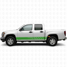 Staggered Slot Door & Rocker Panel Vinyl Stripes for Chevrolet Colorado 1st Gen 2004-2012_6